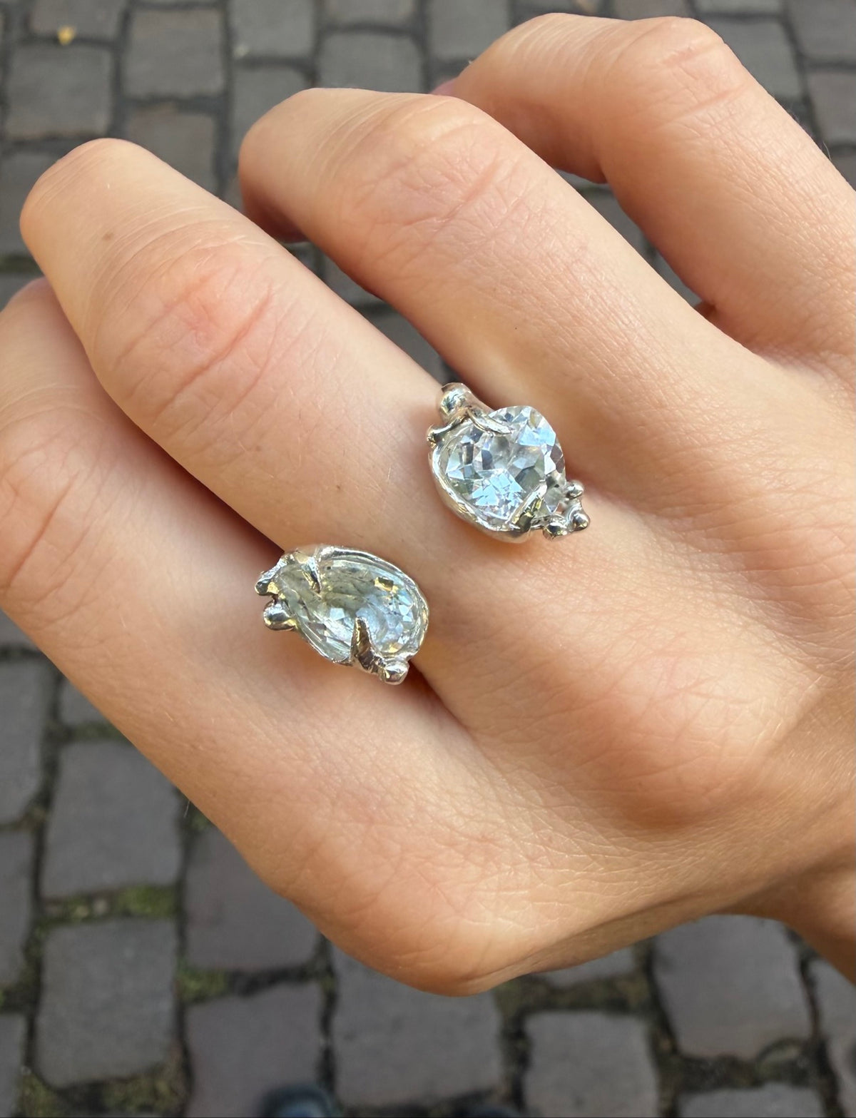 White Topaz Ring